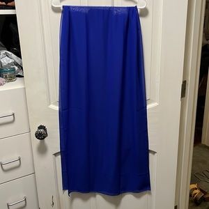 Blue chiffon scarf wrap